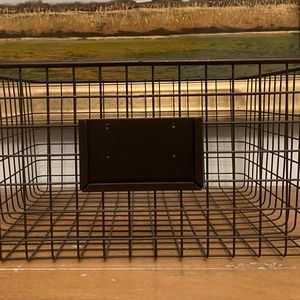 M Design Farmhouse Decor Metal Wire Food Organizer Storage Bin Baskets